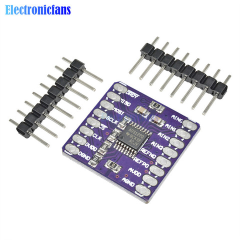 CJMCU-1220 ADS1220 ADC Module de convertisseur A/n 24 bits I2C Module de capteur convertisseur analogique-numérique 24 bits basse puissance SPI 3 V-5 V ► Photo 1/6