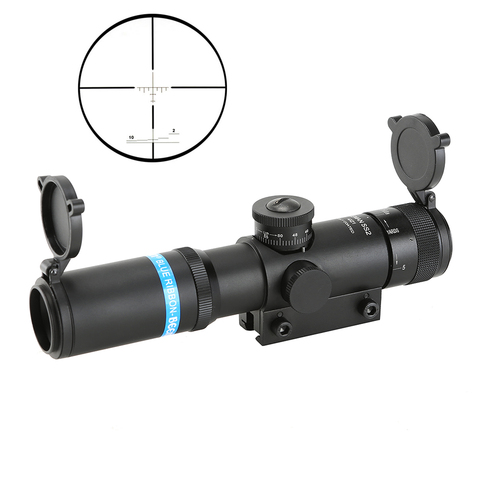 SPINA optique vente chaude EB KS 4x21 RO Compact fusil de chasse portée tactique viseur verre gravé réticule lunette de visée ► Photo 1/6