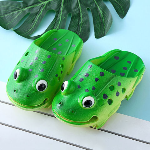 Nouveauté drôle pantoufle femmes créatif dessin animé chaussures bout ouvert mignon grenouille à l'intérieur et à l'extérieur été animaux sandales décontractées ► Photo 1/5