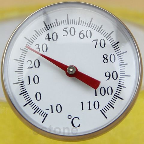 Thermomètre à grand cadran en acier inoxydable 77UD, nouveau, 1 pièce, capteur pour la cuisson du lait, des aliments, du café ► Photo 1/5