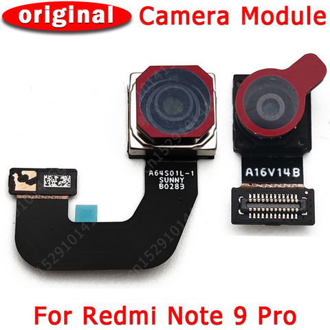 Avant d'origine Caméra Arrière arrière Pour Xiaomi Redmi Note 9 Pro Note9 9Pro Principal Frontale Selfie Caméra Module Remplacement Pièces De Rechange ► Photo 1/1