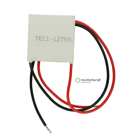 Refroidisseur thermoélectrique Peltier TEC1 TEC1-12703 AC / DC 12 V, 40x40 m, module de refroidissement Peltier Elemente, plaque P/N, 12703 ► Photo 1/5