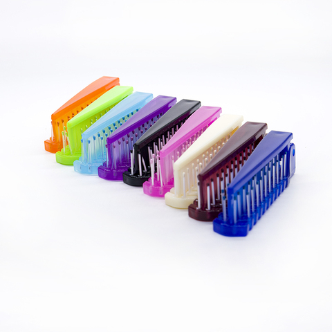 Brosse à cheveux pliable, Mini peigne à cheveux de voyage Portable, outil de coiffure Anti-statique, 1 pièce ► Photo 1/6