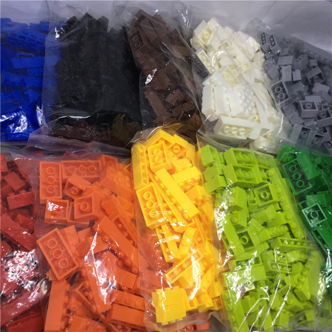 100 pièces/lot blocs de construction 9 taille 15 couleurs jouets pour enfants, compatible avec les marques llegoo jouets pour enfants ► Photo 1/5
