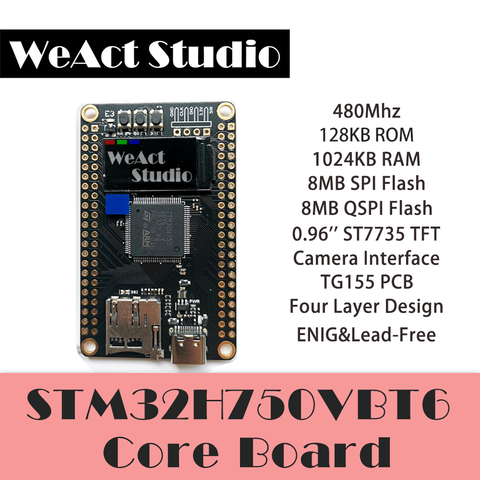 WeAct – planche d'apprentissage STM32H750, Compatible avec Openmv ► Photo 1/6