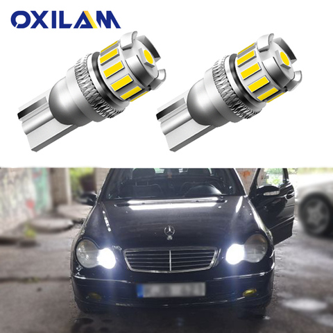 2x Canbus T10 W5W 168, 194, LED, marqueurs latéraux pour Mercedes Benz W211 W221 W220 W163 W164 W203 C E SLK CLS M GL ► Photo 1/6