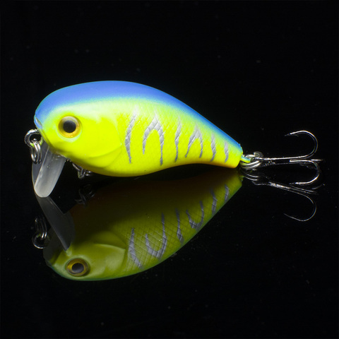 SEALURER pédaliers flottants 1 pièces 4cm 4.5g Wobbler pêche profonde leurre manivelle Jerkbait perche Pesca Mini Wobblers basse pêche ► Photo 1/6