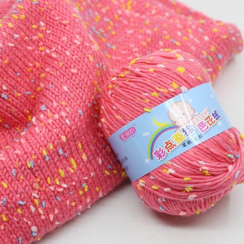 Fil de cachemire pour bébé, 50g, tricot coloré, pull en laine épaisse, vente en gros, super doux, lot 1 pièce, nouveau, artisanat ► Photo 1/6