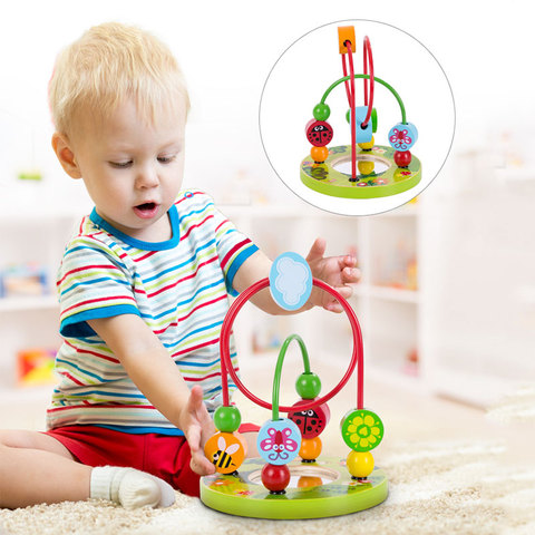 Montessori bébé jouets en bois montagnes russes perle labyrinthe enfant en bas âge apprentissage éducatif Puzzle jouet mathématique pour enfants 1 2 3 ans ► Photo 1/6