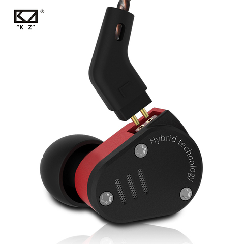 KZ ZSA métal dans l'armature des écouteurs et hybride dynamique dans les moniteurs d'oreille casque de Sport écouteurs HiFi basse suppression de bruit casque ► Photo 1/6