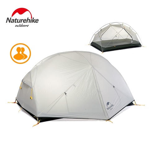 Naturehike Nouvelle Mongar 2 Tente, 2 Personne Tente de Camping En Plein Air Ultra-Léger 2 Homme Camping Tentes Avec Vestibule ► Photo 1/1