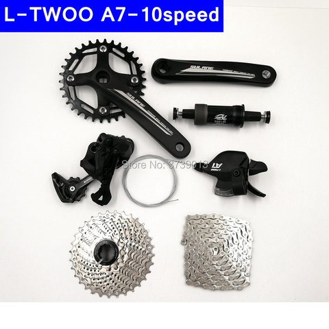 L-TWOO A7 10sp groupe VTT 30 vitesses dérailleur chaîne manette de vitesse Cassette chaîne Kit roue libre shimanoMT200 frein à disque ► Photo 1/6