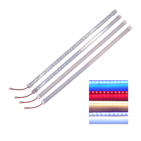 Barre lumineuse LED en Aluminium, 12V, profil U, 25cm 50cm, lumière rigide, barre de cuisine, éclairage sous-meuble, 1-20 pièces, 5054 ► Photo 1/6