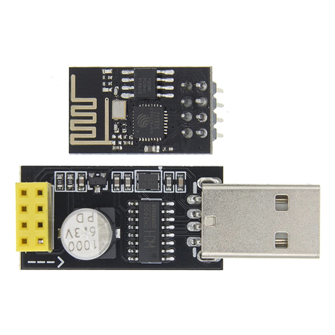 USB à ESP8266 WIFI module ESP-01 ESP-01S carte adaptateur ordinateur téléphone WIFI communication sans fil microcontrôleur développement ► Photo 1/6