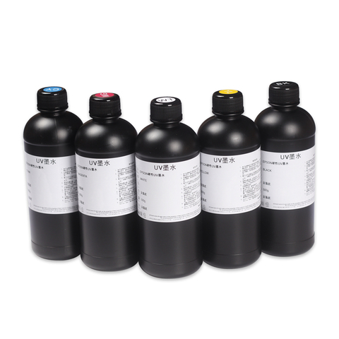 Encre UV pour imprimante Epson, à plat, séchage rapide, lampe LED L800 L805 R1390 L1800 R2000 R1800 A3 A4, 250ml 500ml ► Photo 1/6