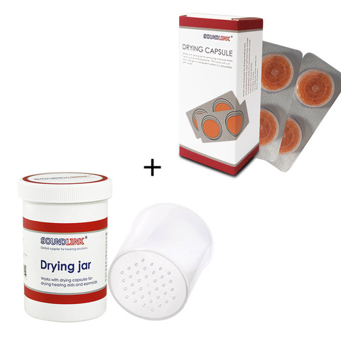 Kit de séchage pour prothèse auditive pot de séchage Capsule de séchage déshumidificateur séchoir ► Photo 1/5