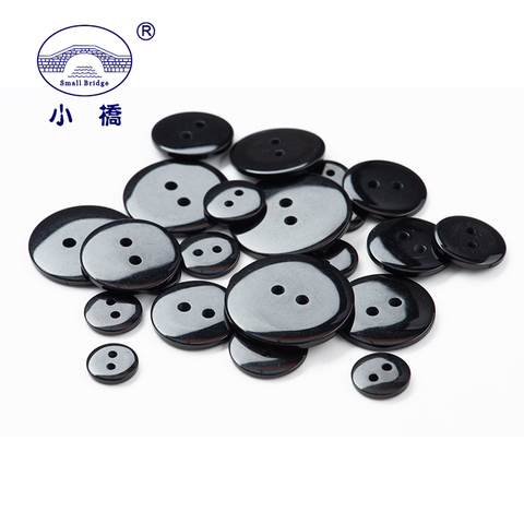 Boutons de couture ronds en résine, 2 trous, 50 pièces, 10 15 18 23 25mm, boutons en plastique pour vêtements, bricolage artisanat, accessoires S180 ► Photo 1/6