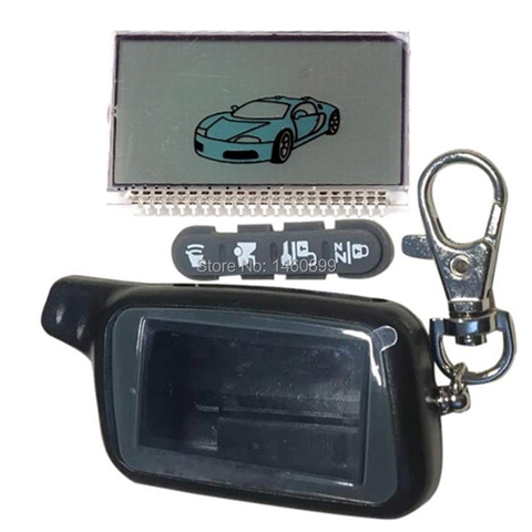 Porte-clés avec couvercle et écran Lcd pour TOMAHAWK X5 X3, système d'alarme de voiture bidirectionnel, télécommande, russe ► Photo 1/1