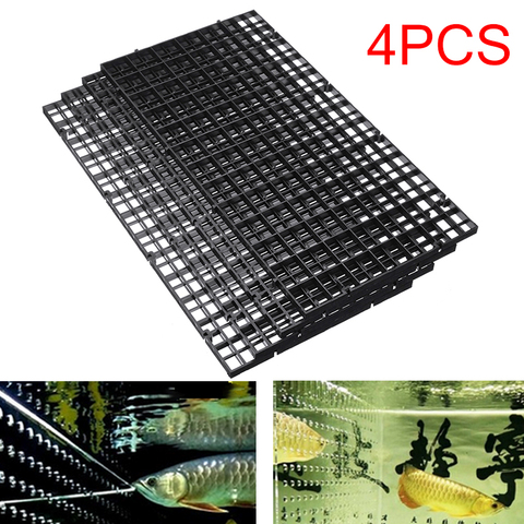 4 pièces/ensemble 30cm * 15cm en plastique réservoir de poisson Isolation diviseur filtre Patition panneau Net diviseur support Aquarium filtre accessoires ► Photo 1/6