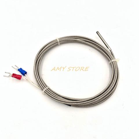 K Type E Type 3x30mm Thermocouple régulateur de température sonde de capteur 0-600C 0-400C câble fil 0.5 1 1.5 2 2.5 3 4 5 10 mètres ► Photo 1/4