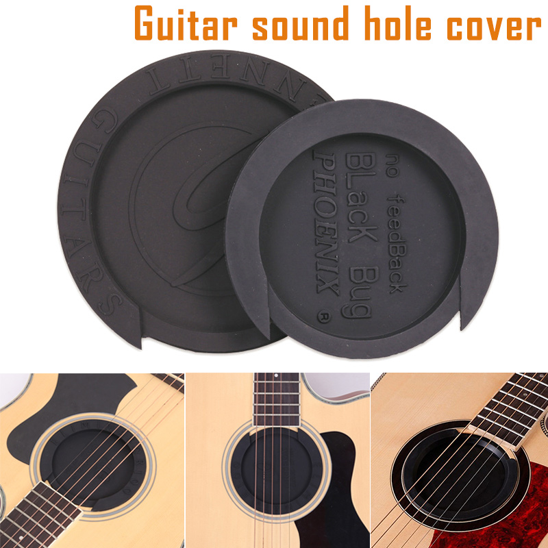 Couvercle de trou sonore de guitare classique en Silicone, réduction du  bruit de guitare, accessoires de