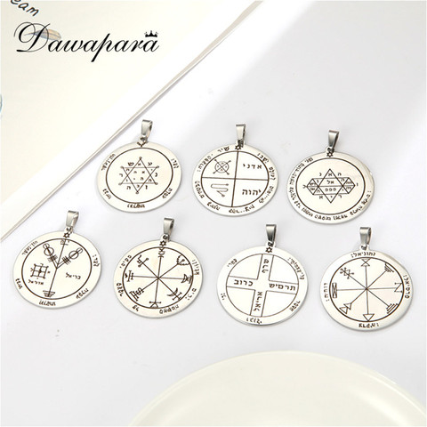 Dawapara-Pentacle de Jupiter Talisman pour acquérir la gloire et la richesse, pendentif bricolage pour collier, accessoires en acier inoxydable ► Photo 1/6