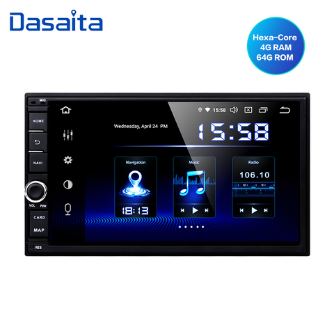 Dasaita-autoradio multimédia sous Android 10.0, écran IPS 7 