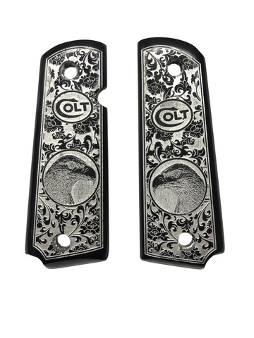 Modèle d'aigle Compatible Colt 1911, poignées avec perles noires, modèle spécial Mod45 ► Photo 1/1