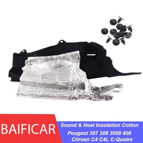 Baificar-compartiment moteur en coton insonorisé et isolation thermique, pour Peugeot 307 308 408 citroën C4L c-quatre ► Photo 1/6