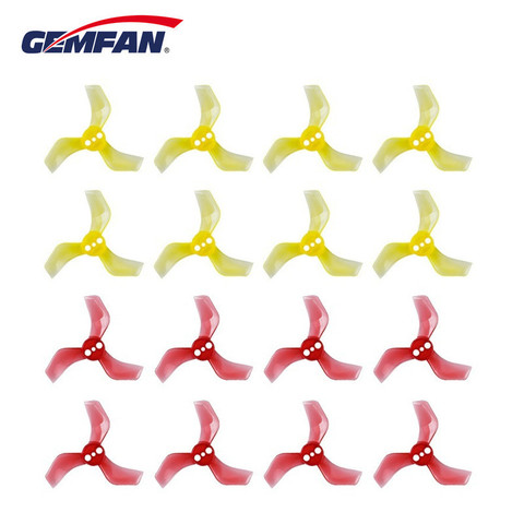 Gemfan 1635 40mm 1.6X3.5X3 3 lames hélice 1mm 1.5mm pour FPV course sans brosse Tinywhoop Drones 1103 1105 pièces de rechange ► Photo 1/6