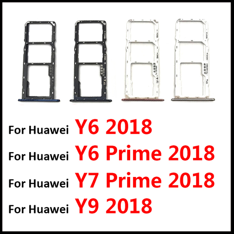 Nouveau plateau SIM pour Huawei Y6 Y7 Prime Y9 2022 Micro Nano SIM porte-carte plateau fente support adaptateur prise ► Photo 1/3