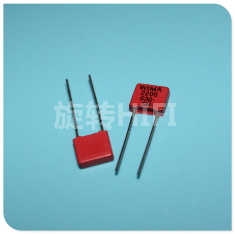 20 pièces NOUVEAU ROUGE WIMA MKP2 2200PF 630V PCM5mm 630V2200pf MKP-2 2.2NF 2N2 222/630V 222 Audio offre spéciale ► Photo 1/1