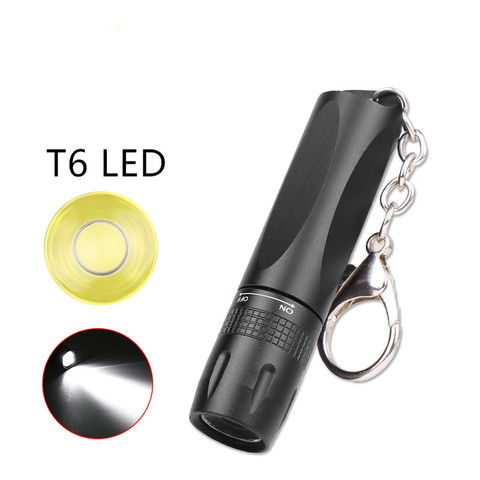 MINI lampe torche LED très brillante T6, LED étanche, alimentée par piles AA ou 14500, pour l'extérieur ► Photo 1/6