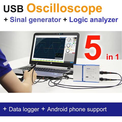 LOTO série OSC482, Oscilloscope/générateur de signaux/analyseur logique/... Résolution 5 en 1, 50M S/s, résolution 8 ~ 13 bits, Modules en option ► Photo 1/6