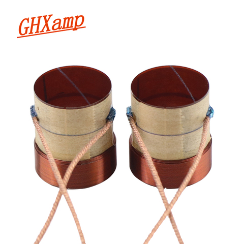 GHXAMP haut-parleur accessoires 25.5mm 4OHM basse voix bobine 25.5 noyau quatre couches bobine de haute qualité 2 pièces ► Photo 1/6