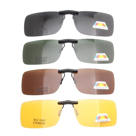 Lunettes de soleil polarisées à Clip 4g pour hommes et femmes, monture de verres 4 couleurs, unisexe, pour la conduite ► Photo 1/6