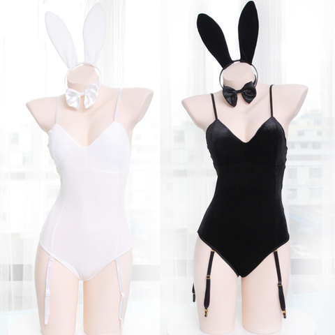 Combinaison de vêtements de nuit Sexy pour filles, lapin japonais, Costume Cosplay, sous-vêtements en velours, tenue de nuit pour chat ► Photo 1/5