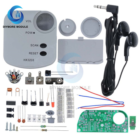 Kit de bricolage Radio FM Micro SMD HX3208, Modulation de fréquence, ensemble de formation en Production électronique avec écouteurs 1.8V-3.5V ► Photo 1/6