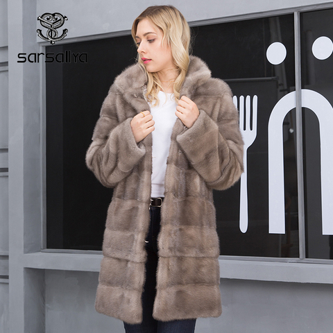 Vison manteau de fourrure surdimensionné femmes hiver naturel manteaux de fourrure femme chaud épais longue en cuir véritable vestes dames détachable 2022 nouveau ► Photo 1/6