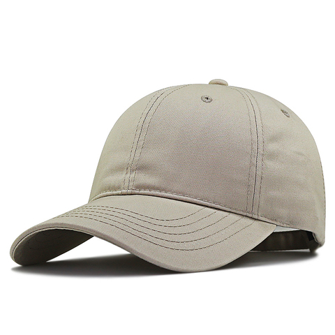 Casquette de Baseball grande taille pour femme adulte, chapeau de soleil en coton doux de bonne qualité, grande tête pour hommes, 56-60cm 60-68cm ► Photo 1/3