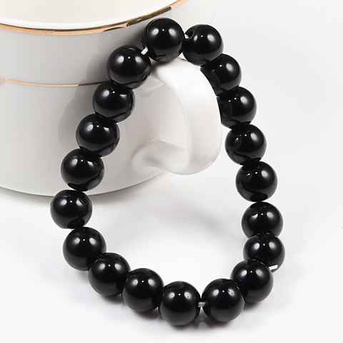 Bouddha noir blanc pierre naturelle roche lave perles brin Bracelet hommes femmes chapelet Bracelets méditation Bracelets Yoga bijoux cadeau ► Photo 1/6