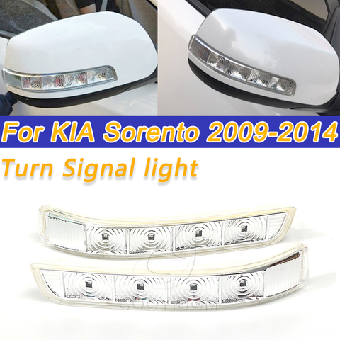 Répéteur de lumière LED de clignotant de rétroviseur latéral de vue arrière de voiture pour KIA Sorento 2009 2010 2011 2012 2013 2014 voiture-style ► Photo 1/6