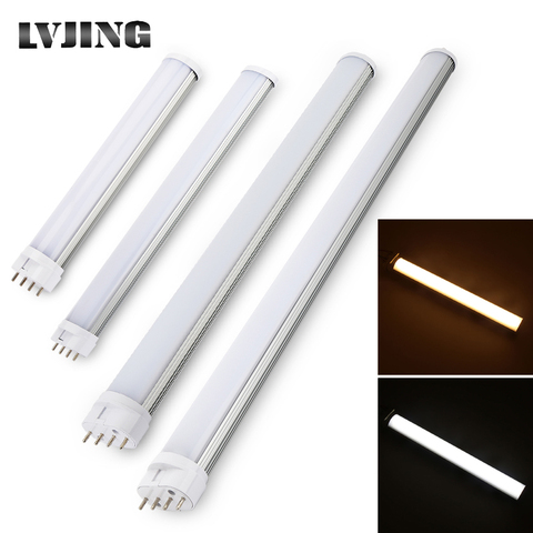 Barre de lampe Led Tube 2G11 4pin Epistar SMD 12W 15W 18W 25W AC85-265V blanc froid chaud pour la maison, le bureau et la salle intérieure ► Photo 1/6