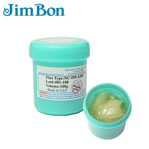 JimBon NC-559-ASM TPF Flux Anti-humide sans nettoyage 100g crème AMTECH pâte à souder ► Photo 1/6