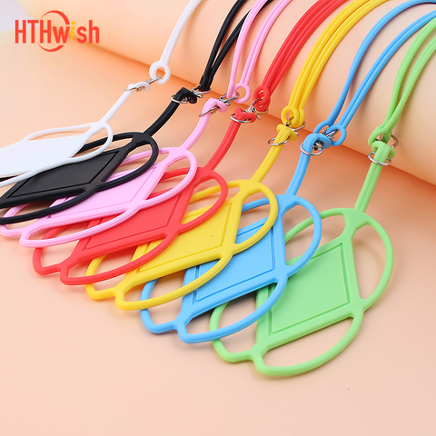 Lanière universelle en Silicone pour téléphone portable, étui pour téléphone portable, sangle de cou, collier pour smartphone ► Photo 1/6