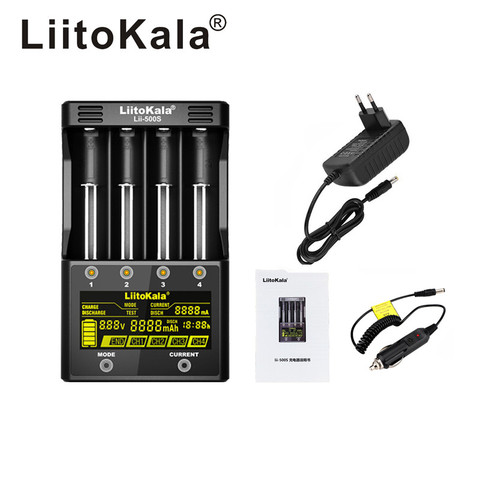 LiitoKala lii-500S lii-500 lii-PD4 Iil 202 402 S2 S4 18650 Chargeur de batterie Pour 26650 16340 Batterie rechargeable ► Photo 1/6