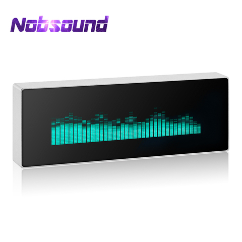Métal en alliage d'aluminium VFD musique spectre affichage horloge indicateur de niveau sonore matrice de points analogique Audio VU mètre ► Photo 1/6
