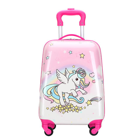 Valise de voyage à transporter pour enfants, dessin animé, 16 