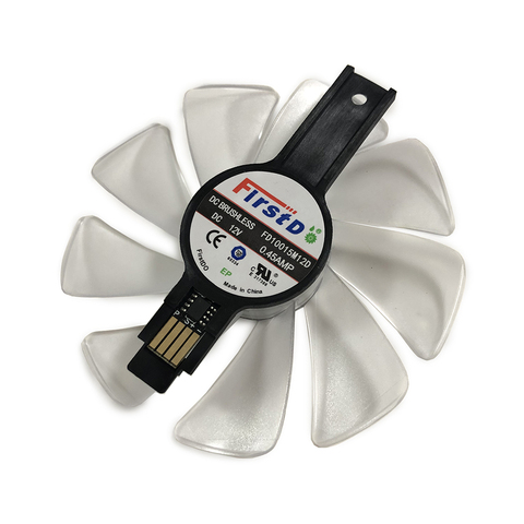 RX 590/580/570/VEGA 100MM 0.45AMP FD10015M12D GPU refroidisseur ventilateur pour saphir RXVE GARX480 RX590 RX580 RX570 NITRO VGA cartes de refroidissement ► Photo 1/6