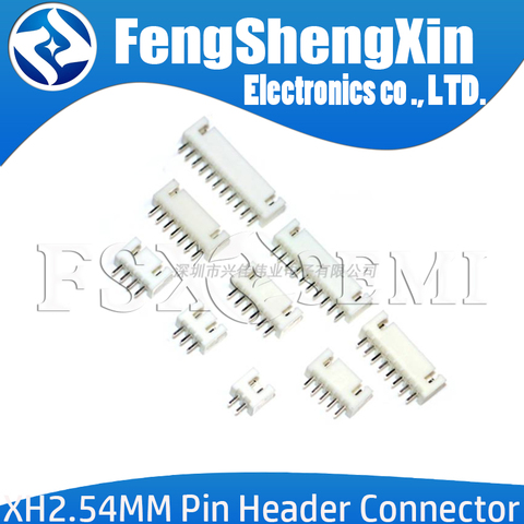 Connecteur à aiguille lisse XH2.54, 20 pièces, 2.54mm, XH2.54-2P/3P/4P/5P/6P/7P/8P/9P/10P/11P/12 terminal P/13P/14P/16P ~ 20p ► Photo 1/1